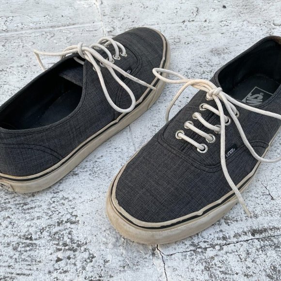 Vans Men Sneaker Lace Up Gray Shoes Size 10.5 Men 12Women - Picture 5 of 10